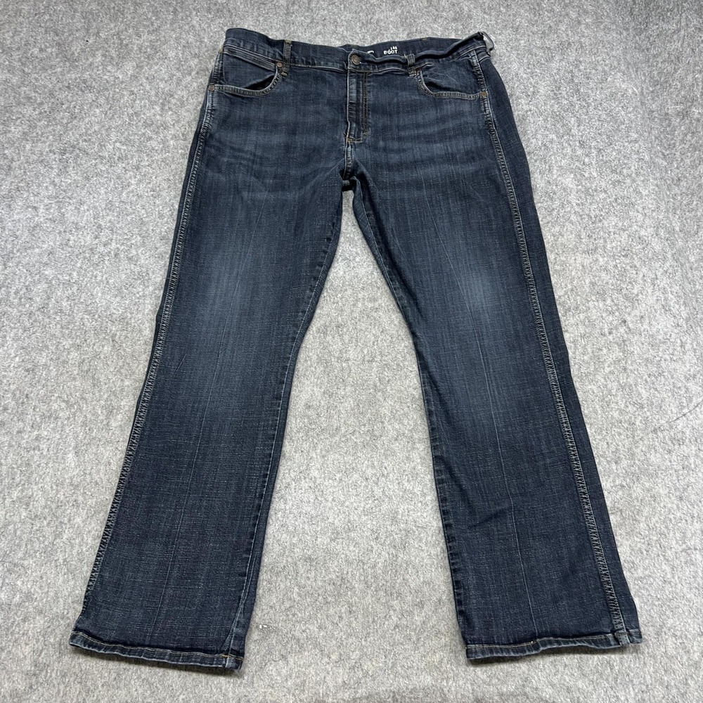 Wrangler Retro Jeans Mens 40x32 Blue Slim Bootcut Stretch Denim Western Cowboy